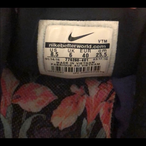 Floral Nike Lunarglide 6 Athletic Shoes - Picture 4 of 6